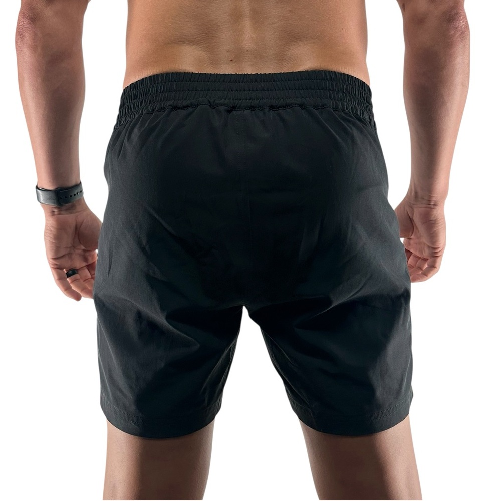 TUCANN / Black Swim Trunks with Gold Details / Medium - Picture 5 of 9